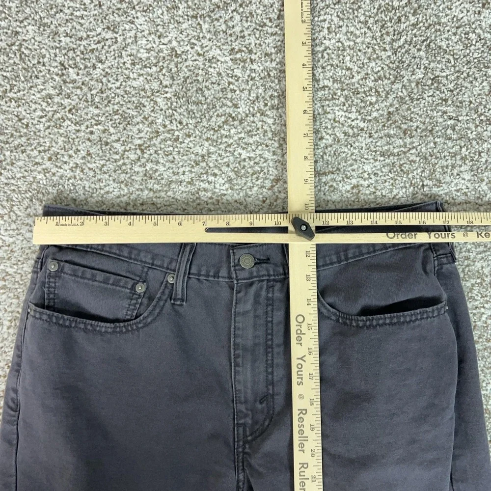 Levis 514 Jeans Mens 34x30 Gray Regular Fit Straight Canvas Chino Casual Work